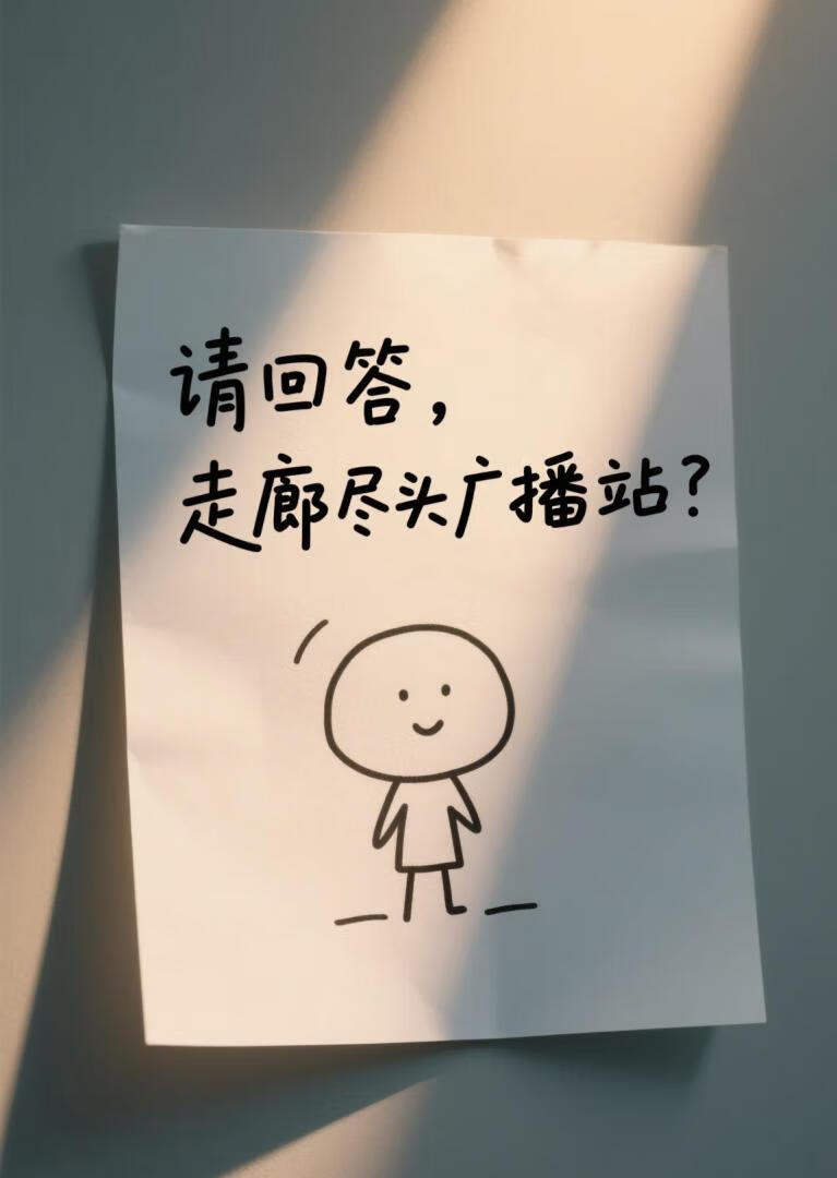 請回答！走廊盡頭廣播站